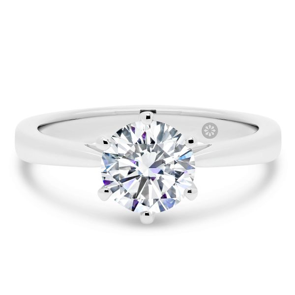 Taylor 1.50-2.00ct round engagement ring with delicate band