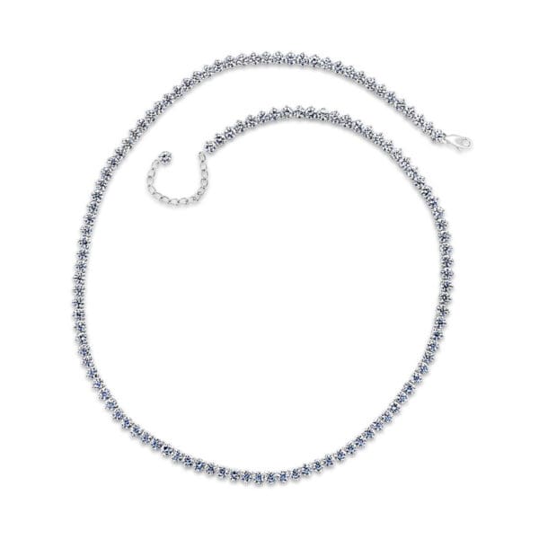 Leah 2.5 3-Prong Round Cut Lavana Lab Grown Diamond Tennis Necklace