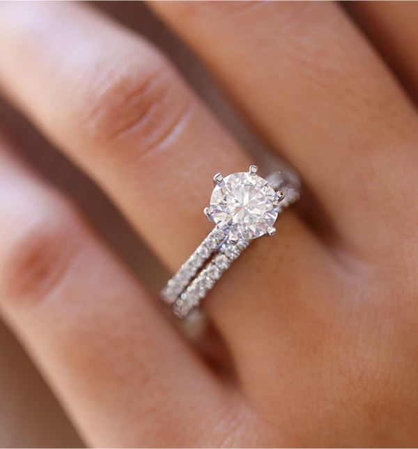 Moissanite Engagement Ring