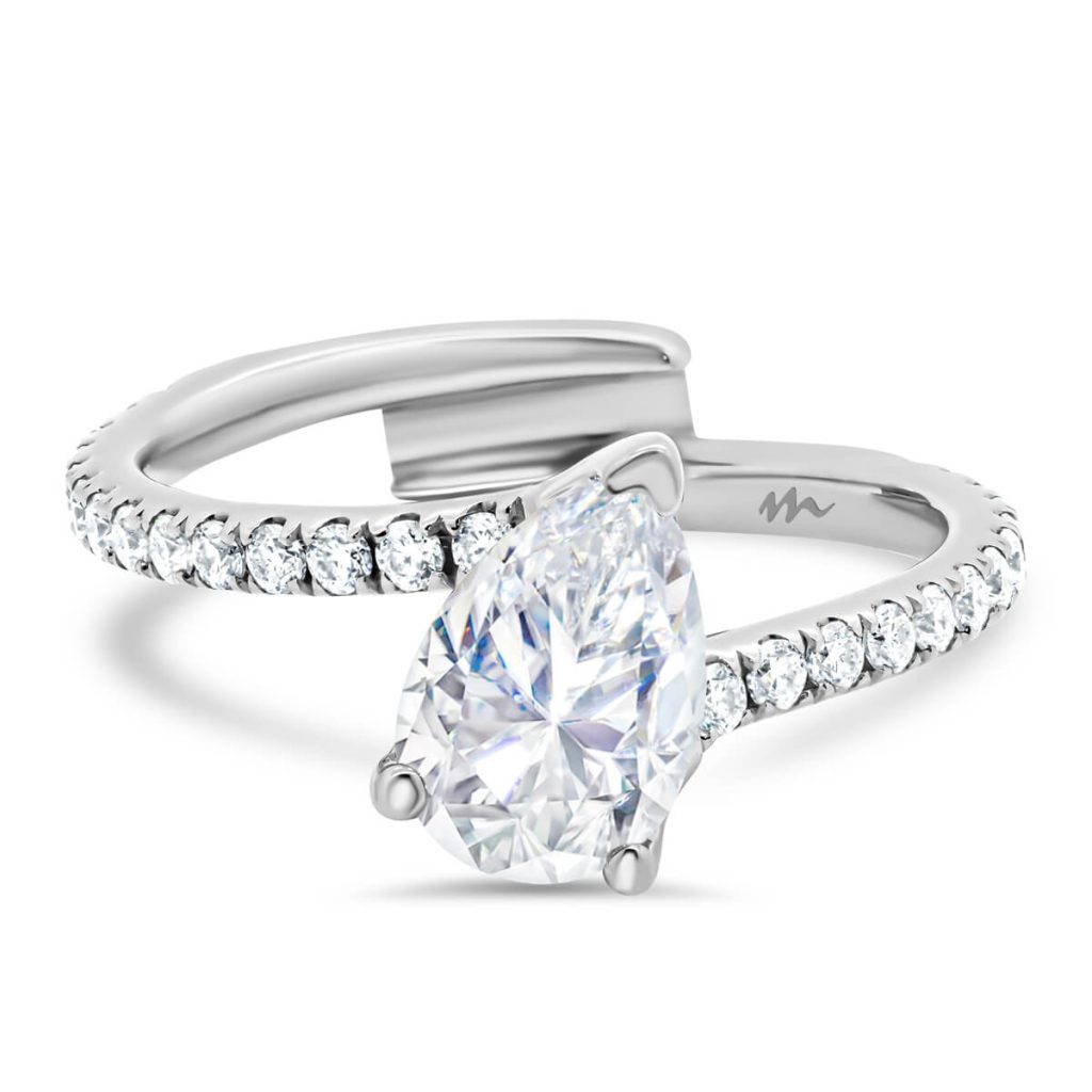 8x5 pear moissanite clearance