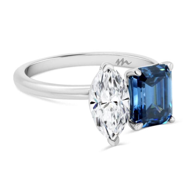 Juliette Blue Supernova Moissanite
