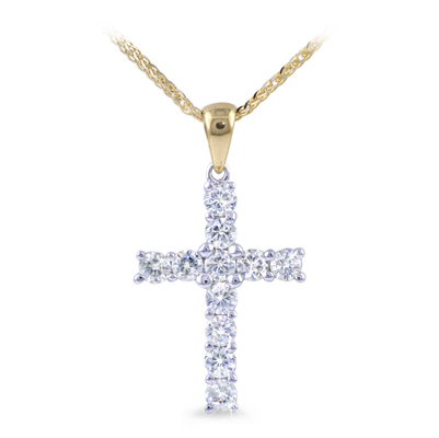 Gabrielle 2.5 Cross Pendant Featuring Lab Grown Diamonds
