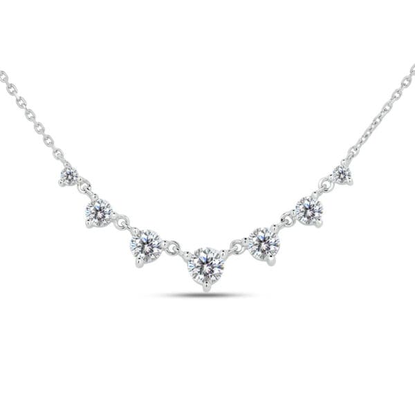 Annaliese Small-Medium Lab Grown Diamond Graduating Necklace