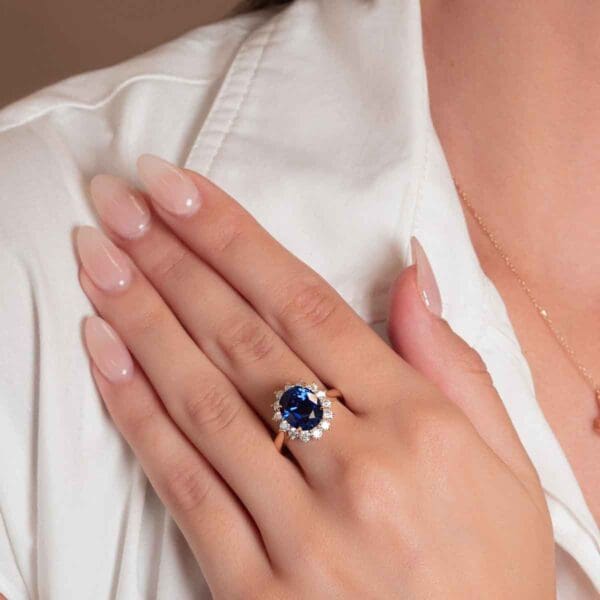 Diana 11X9 Lab Grown Sapphire