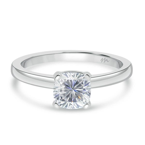 Holly Cushion 6.0-6.5 Moissanite fancy cut popular solitaire ring