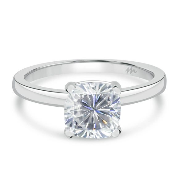 Holly Cushion 7.0-7.5 Moissanite fancy cut popular solitaire ring