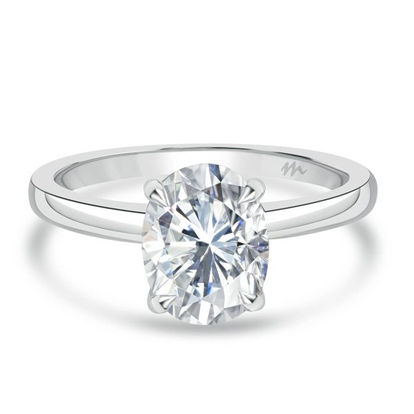 Holly Oval 9x7-10x8 Moissanite fancy cut popular solitaire ring