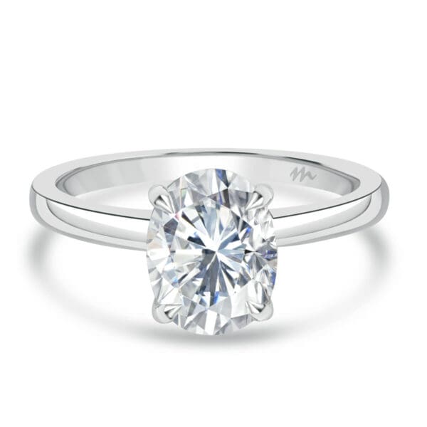 Holly Oval 9X7-10X8 Moissanite Fancy Cut Popular Solitaire Ring