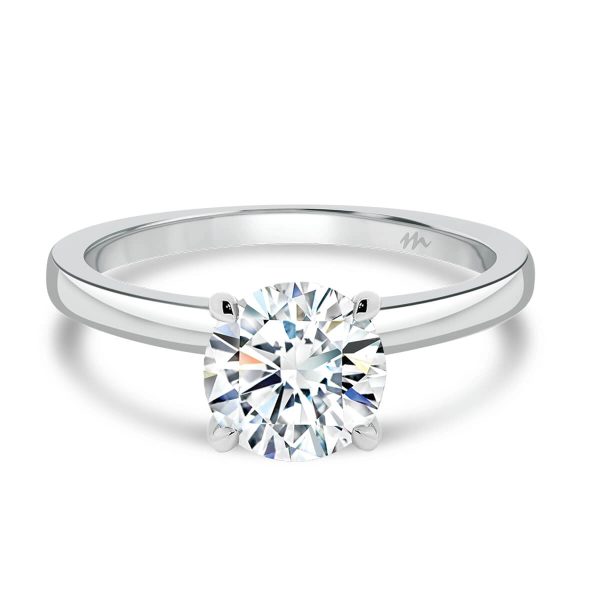 Holly Round 6.5-7.0 Moissanite brilliant cut popular solitaire