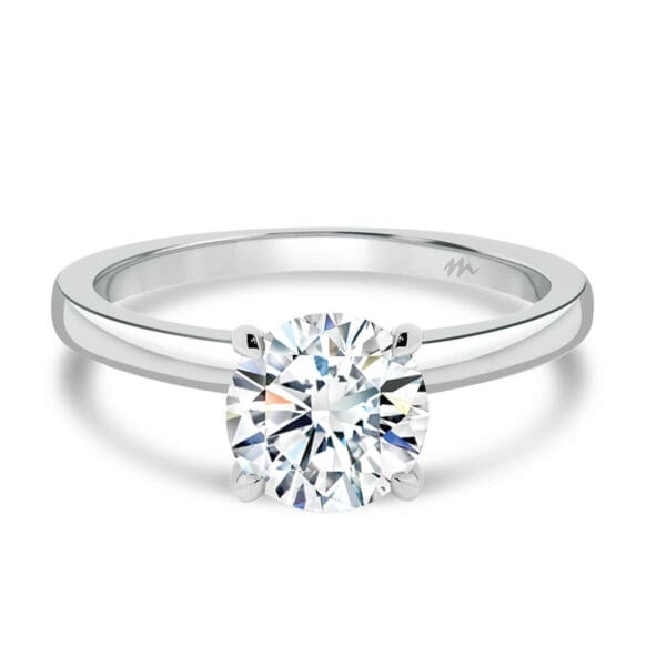 Holly Round 6.5-7.0 Moissanite Brilliant Cut Popular Solitaire