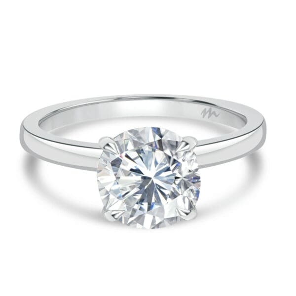 Holly Round 7.5-8.0 Moissanite Brilliant Cut Popular Solitaire