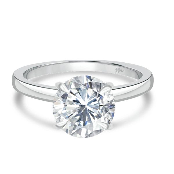 Holly Round 8.5-9.0 Moissanite brilliant cut popular solitaire