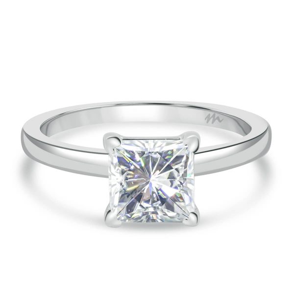 Holly Square 6.5-7.0 Moissanite fancy cut popular solitaire ring