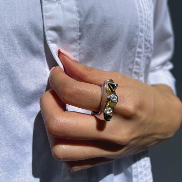 Last Chance To Get The Andria Abstract Ring From Moi Moi