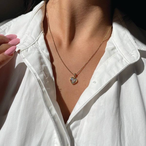 Last Chance to get the Helena accented heart pendant from Moi Moi