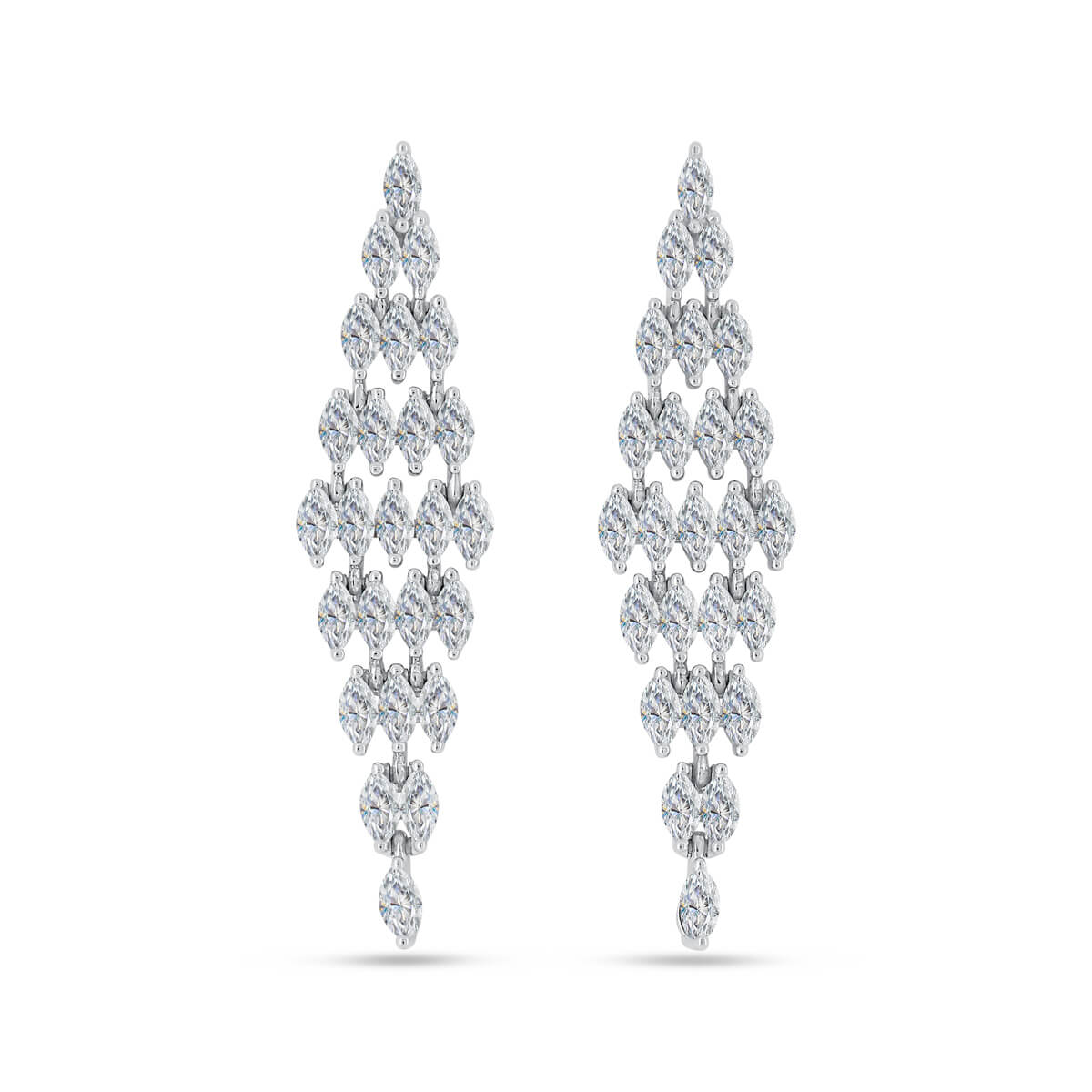 Candance Cascading Marquise Drop Earrings