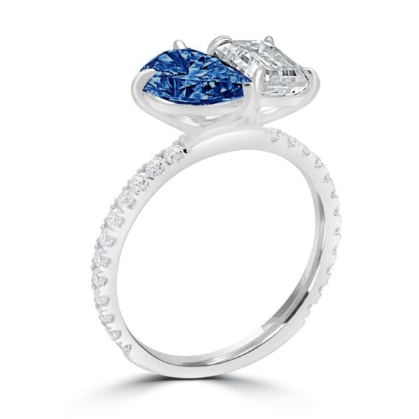 Esme Blue Supernova Moissanite