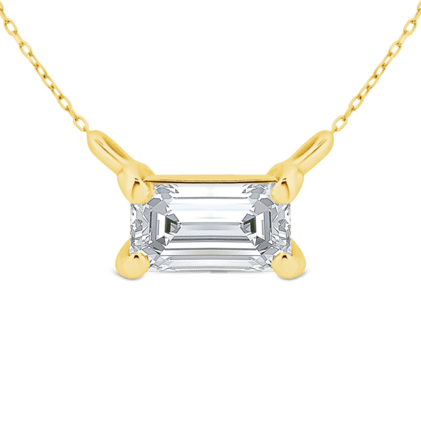 Alice Emerald 18K Yellow Gold Setting Only - suits 6mmx4mm Emerald