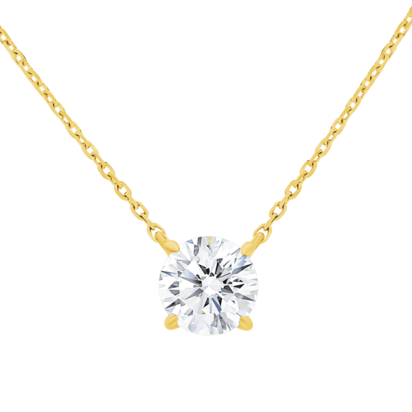 Alice Round 18K Yellow Gold Setting Only - suits 6.5mm Round