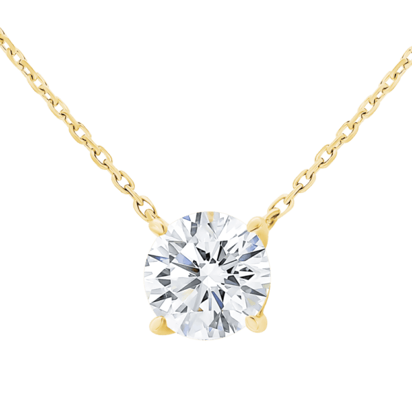 Alice Round 18K Yellow Gold Setting Only - suits 8.0mm Round