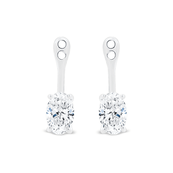 Eva Oval 7x5 Enhancers LGD 18K Yellow Gold 0.50tcw