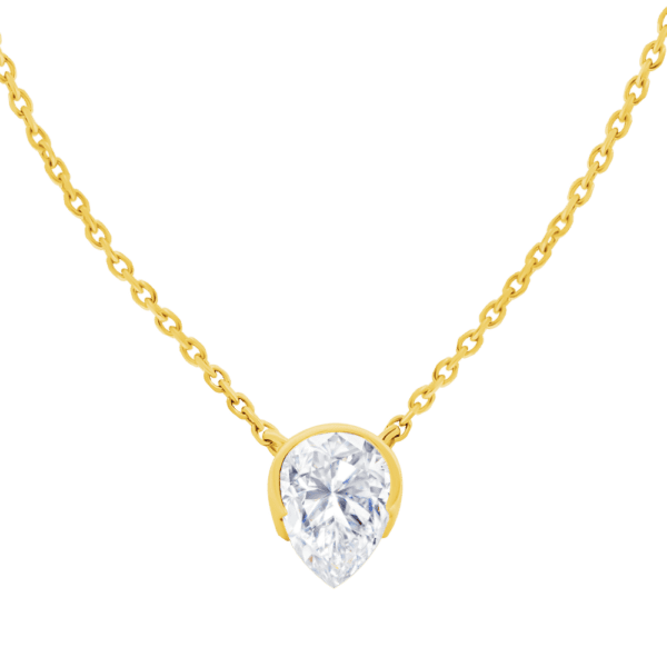 Kelsey Pear 18K Yellow Gold 0.42tcw