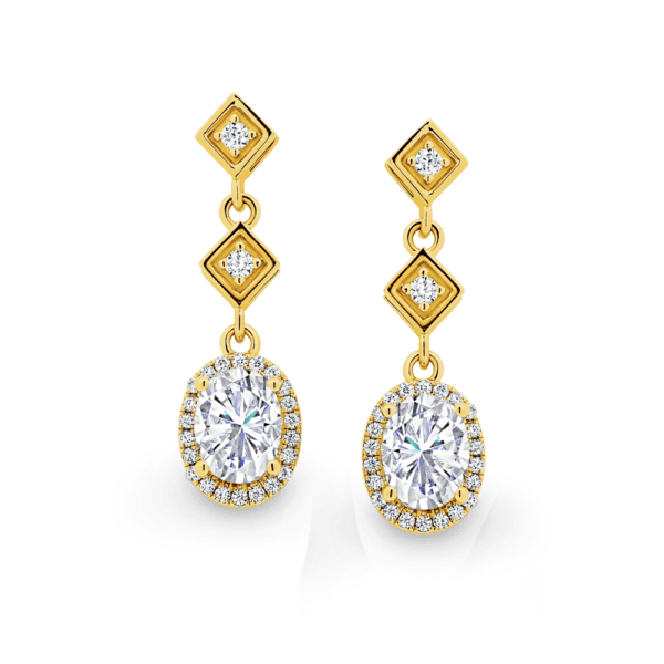 Ella Pear LGD 18K Yellow Gold 0.84tcw