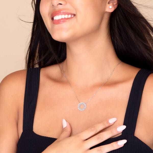 Soleil Pink 18K White Gold