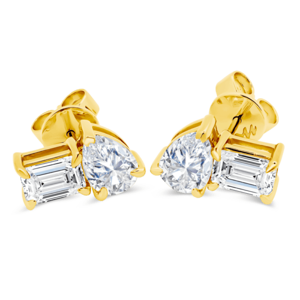 Jeanette 8x5 + 18K Yellow Gold