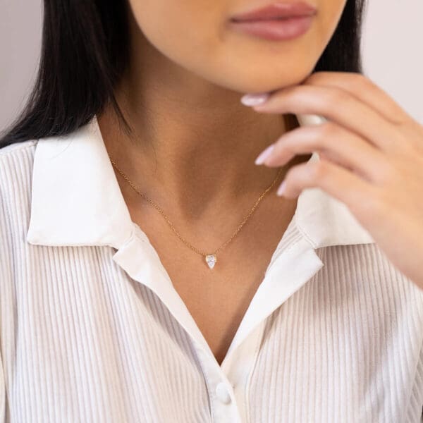 Kelsey Pear 18K Yellow Gold 0.75Tcw