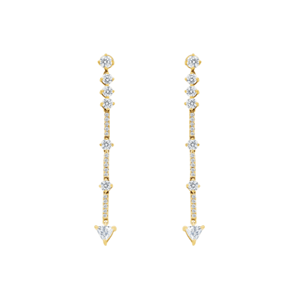 Enara Trillion LGD 18K Yellow Gold 1.50tcw