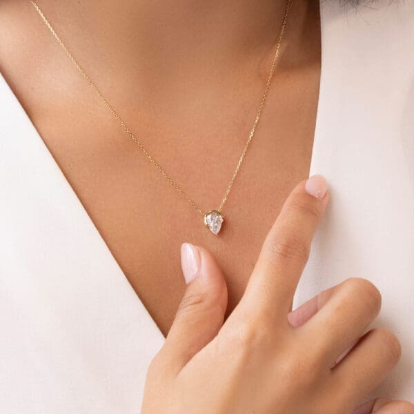 Kelsey Pear 18K Yellow Gold 1.50Tcw