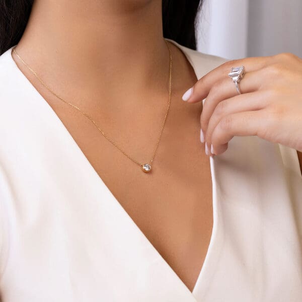 Rochnee 18K Yellow Gold Setting Only - Suits 5.0Mm Round