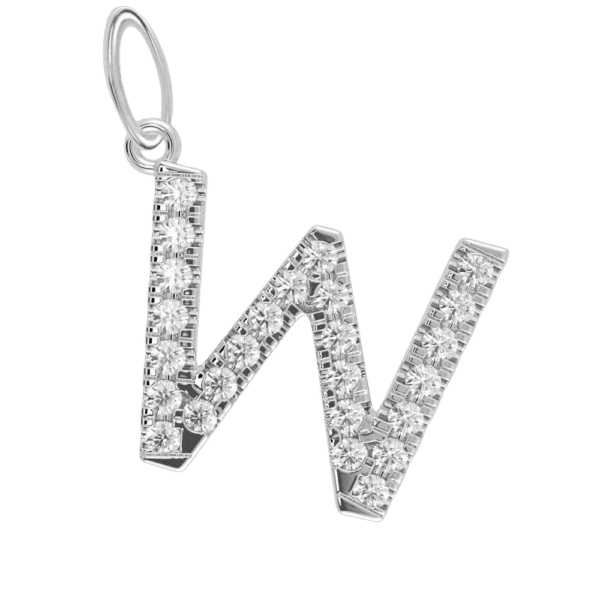 Large Initial Pendant 18K Rose Gold Z
