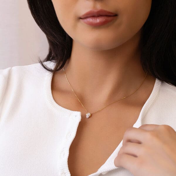 Kelsey Pear 18K Yellow Gold 0.90Tcw