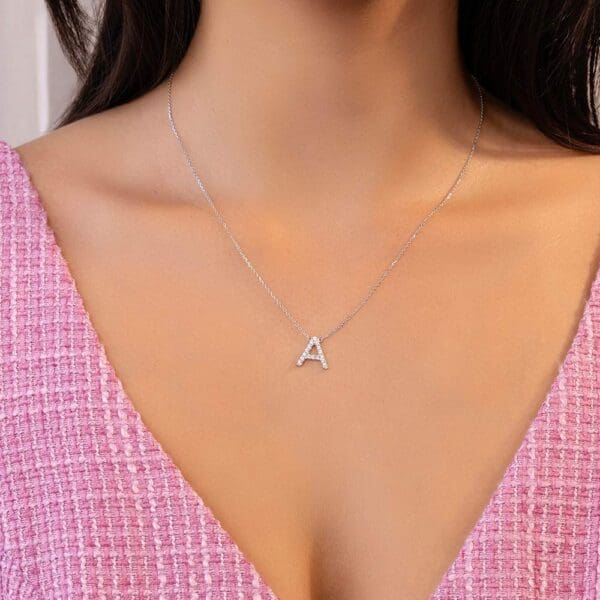 Large Initial Necklace
