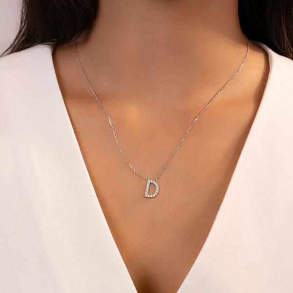 Large Initial Necklace