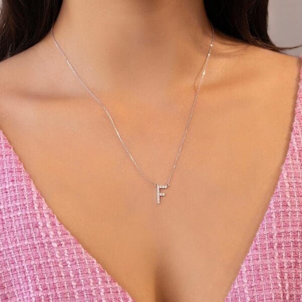 Large Initial Necklace