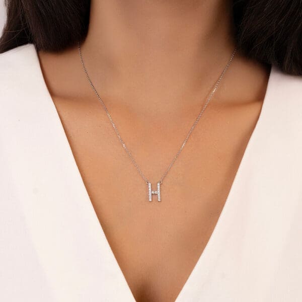 Large Initial Necklace