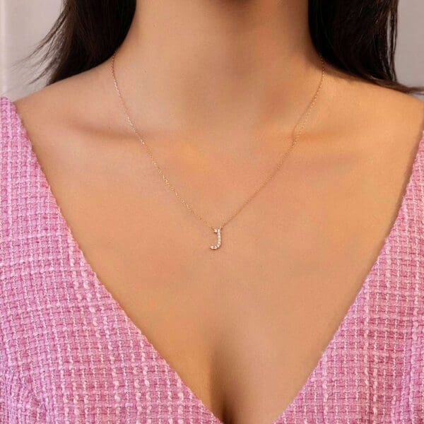Large Initial Necklace