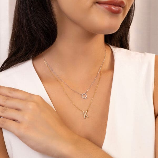 Large Initial Necklace