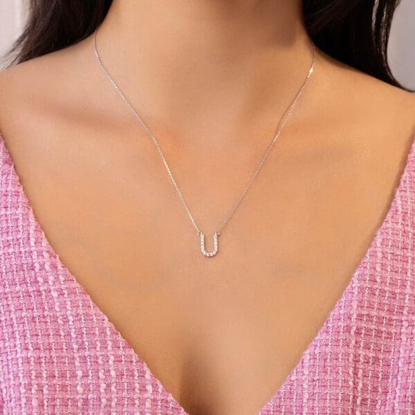Large Initial Necklace