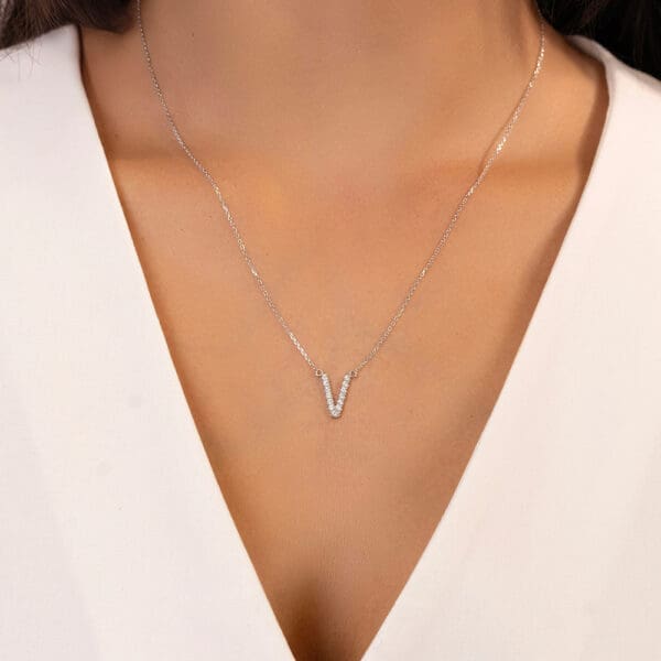 Large Initial Necklace