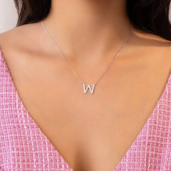 Large Initial Necklace