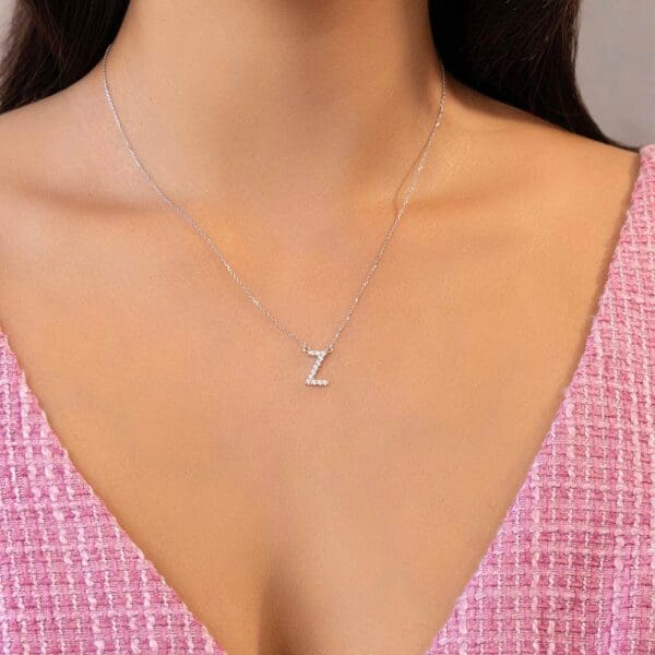 Large Initial Necklace