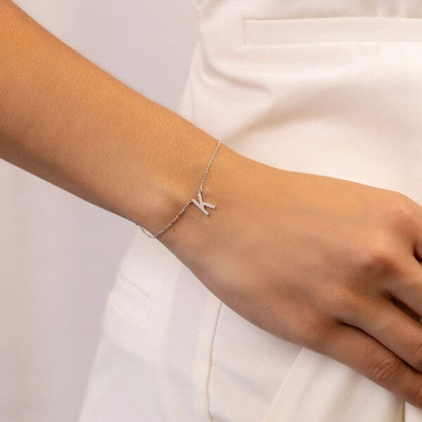 Small Initial 18K Rose Gold K