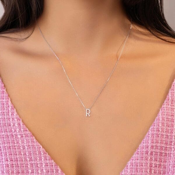 Small Initial Necklace