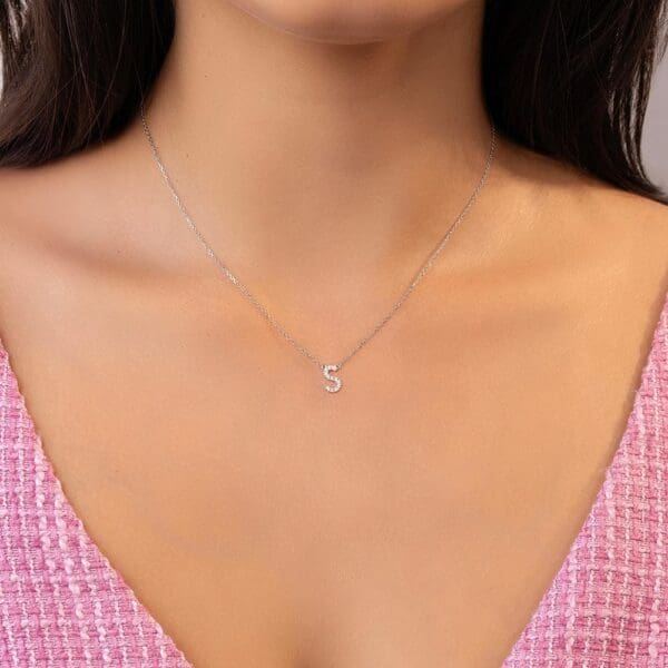 Small Initial Necklace