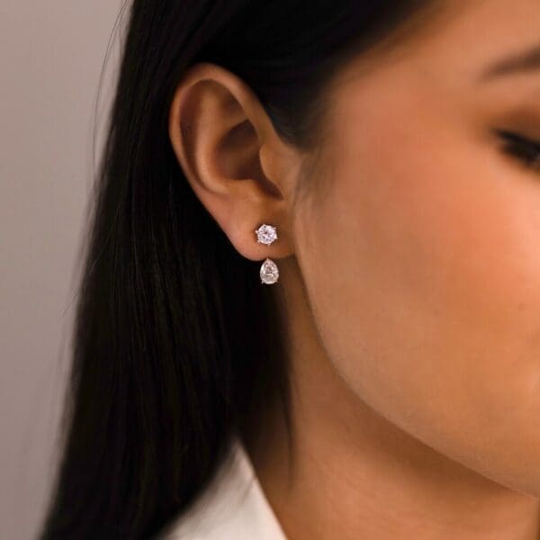 Eva Pear 7X5 Enhancers Lgd 18K Yellow Gold 0.31Tcw