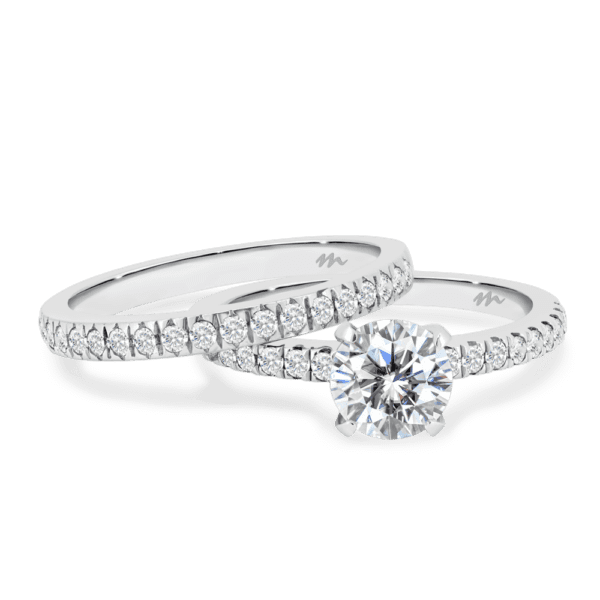 Payton A Payton 6.5 White Gold Moissanite Straight Prong Set Wedding Ring